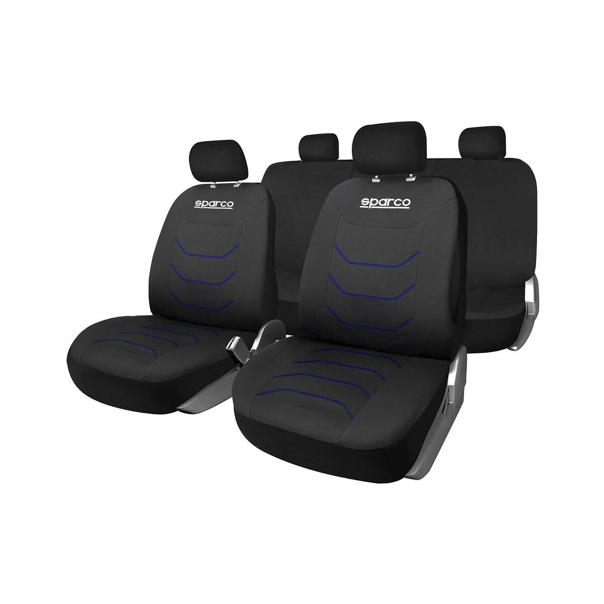 SPARCO Seat Covers Corsa (Black & Blue) WOOLF_ID