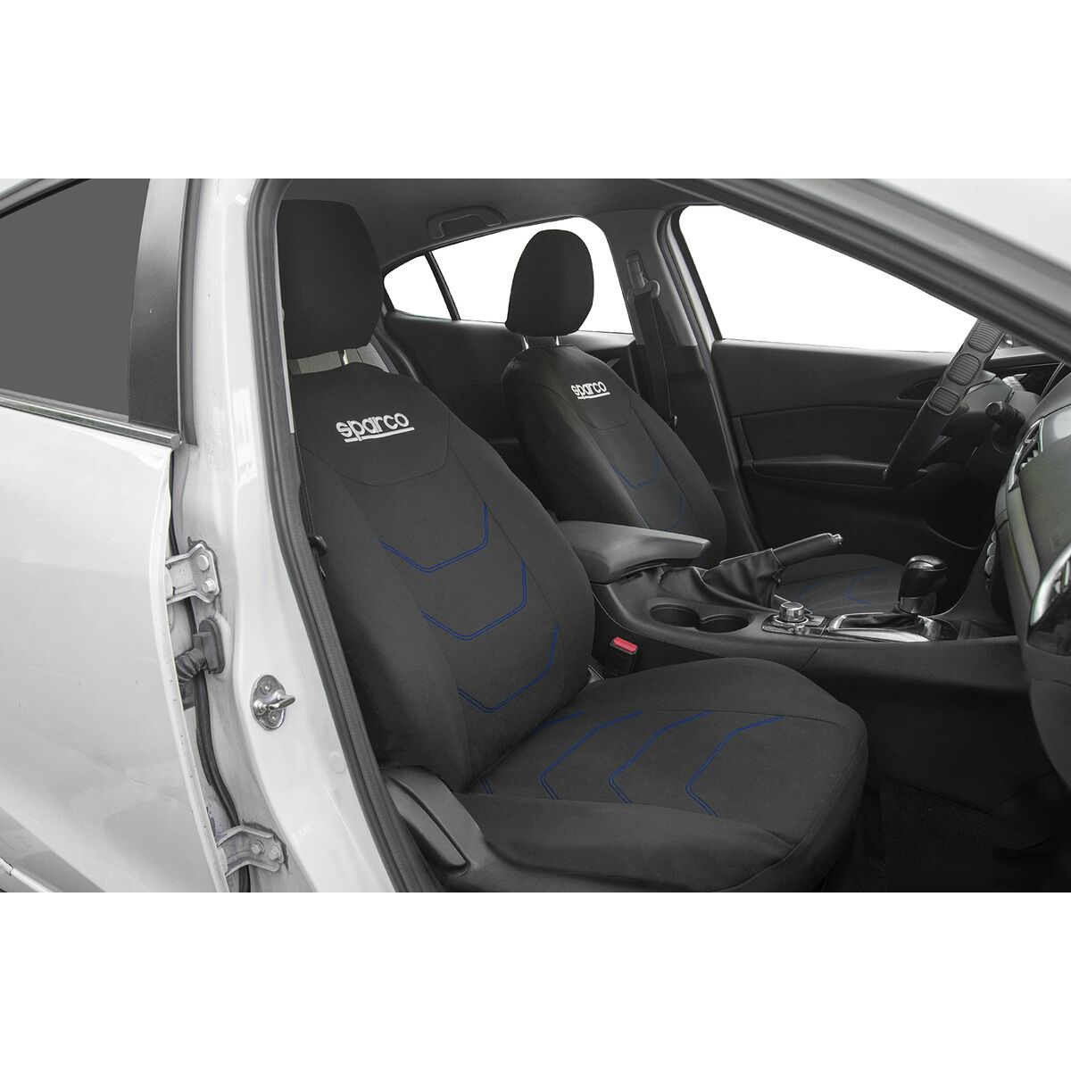 SPARCO Seat Covers Corsa (Black & Blue) WOOLF_ID