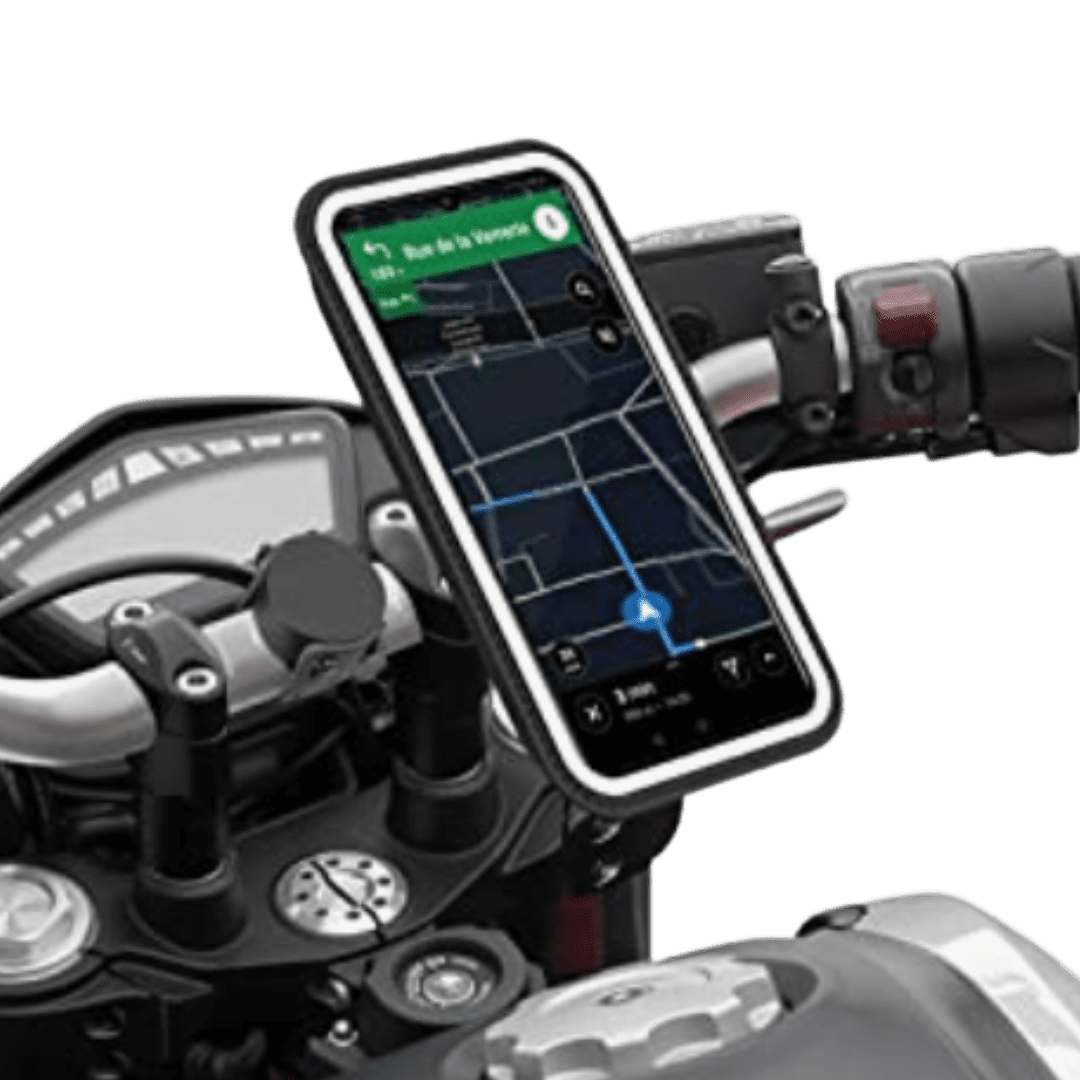 Support T&eacute;l&eacute;phone Moto V&eacute;lo Scooter Trottinette Guidon &eacute;tanche Waterproof GPS EB