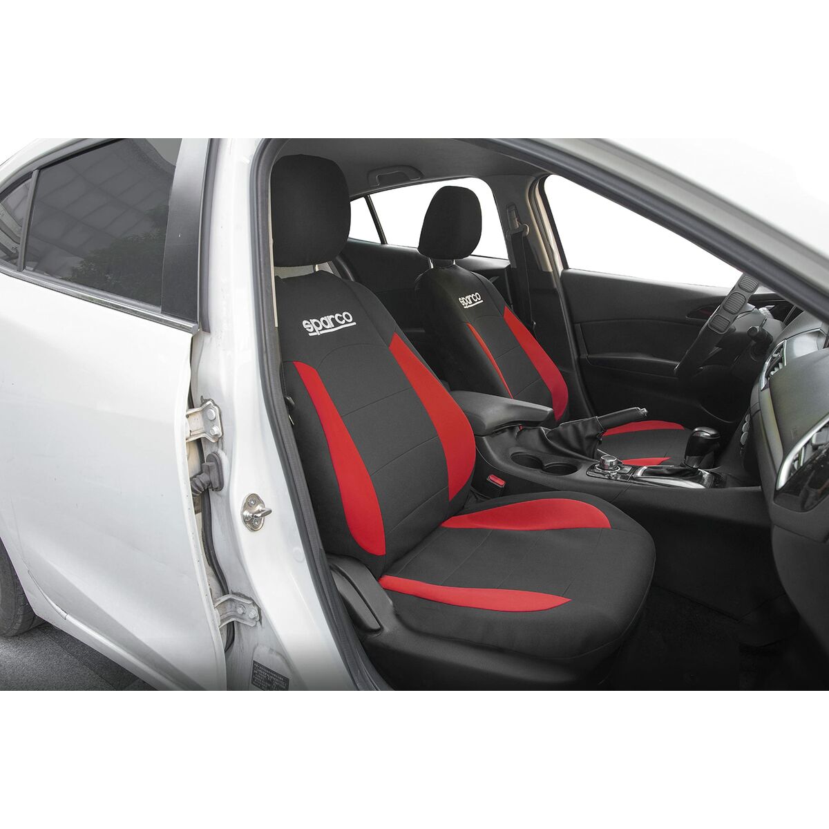 SPARCO Seat Covers Strada (Black & Red)