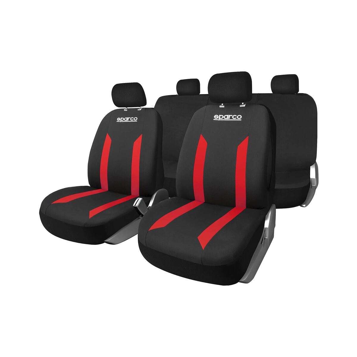 SPARCO Seat Covers Sabbia (Black & Red)