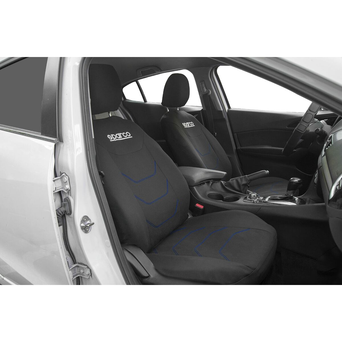 SPARCO Seat Covers Corsa (Black & Blue) - WOOLF_ID