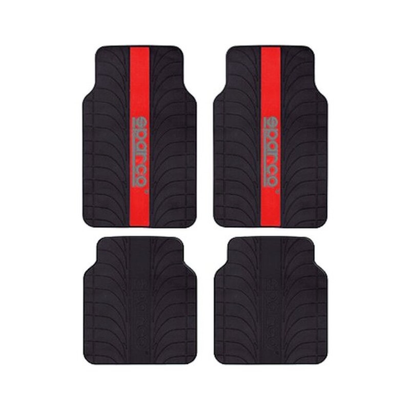 SPARCO Car Mats (Black & Red)